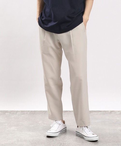 GLOBAL WORK Smile Seed Store（グローバルワーク スマイルシードストア）の「リネンライクテーパードパンツ/176923（その他パンツ・メンズ・ダークグレー/ネイビー/ブラウン/ライトグレー・X-LARGE/SMALL/LARGE/MEDIUM）」の7枚目の写真