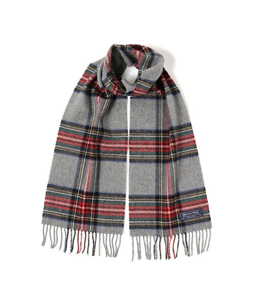 BEAMS BOY（ビームスボーイ）の「HIGHLAND TWEEDS / チェック ストール 小（ストール/ショール・レディース・ホワイト系その他/サックスブルー系/レッド系その他/ホワイト系その他2/グレー/ネイビー系/ピンク系その他・FREE）」の19枚目の写真
