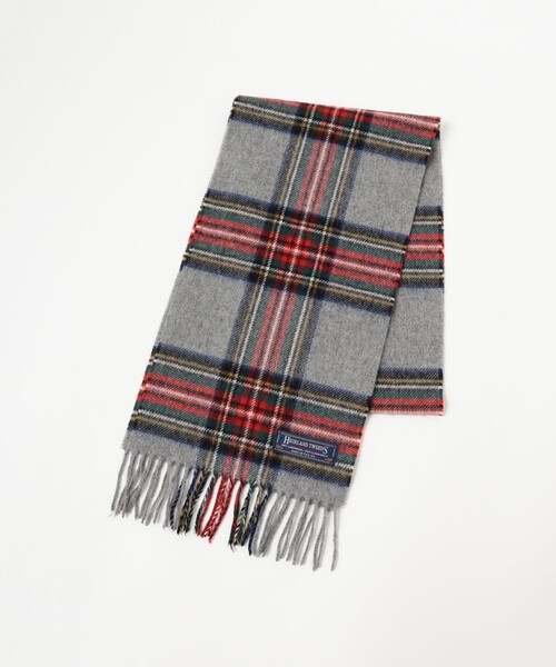 BEAMS BOY（ビームスボーイ）の「HIGHLAND TWEEDS / チェック ストール 小（ストール/ショール・レディース・ホワイト系その他/サックスブルー系/レッド系その他/ホワイト系その他2/グレー/ネイビー系/ピンク系その他・FREE）」の21枚目の写真
