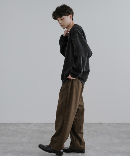 Rocky Monroe（ロッキーモンロー）の「オーバーサイズモノクロフォトプリント裏起毛スウェット/トレーナー（スウェット・メンズ・杢グレー/ブラック/チャコール/ネイビー/ホワイト/ブルー・M/L/XL）」の17枚目の写真