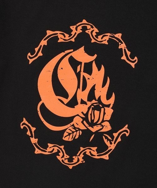 Cavish（カビシ）の「A'GEM/9 × .kom『CAVISH/カビシ』FLAME ROSE LS TEE/ローズデザイン 長袖Tシャツ（Tシャツ/カットソー・レディース・ピンク/ブラック・FREE）」の8枚目の写真
