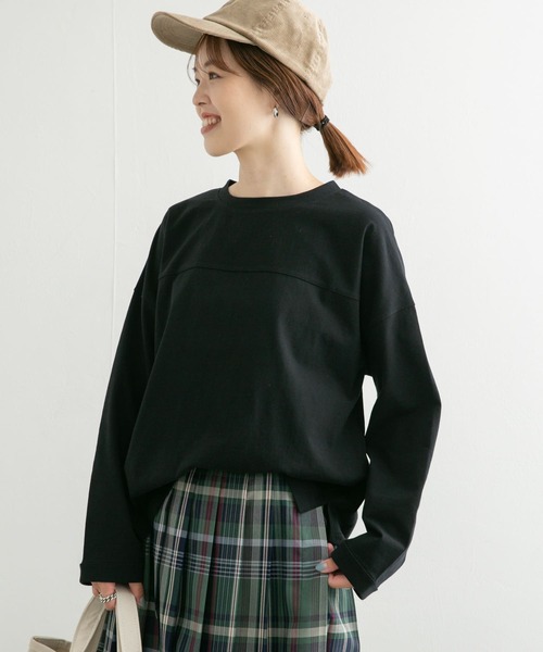 URBAN RESEARCH DOORS(アーバンリサーチドアーズ)の「USAコットンロングスリーブTシャツ(Tシャツ/カットソー・レディース・オフホワイト/ブラック/パープル・MEDIUM)」の16枚目の写真