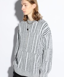 HARE | ランダムケーブルBIGニット(HARE)(ニット/セーター)