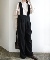 and it_ | ウールライクサスペンダー付きパンツ(サロペット/オーバーオール)