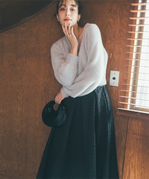 KOBE LETTUCE（コウベレタス）の「ハーフムーンバッグ（ハンドバッグ・レディース・ブラウン/ブラック・FREE）」の5枚目の写真