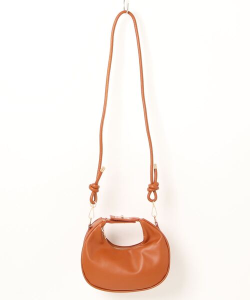 KOBE LETTUCE（コウベレタス）の「ハーフムーンバッグ（ハンドバッグ・レディース・ブラウン/ブラック・FREE）」の10枚目の写真