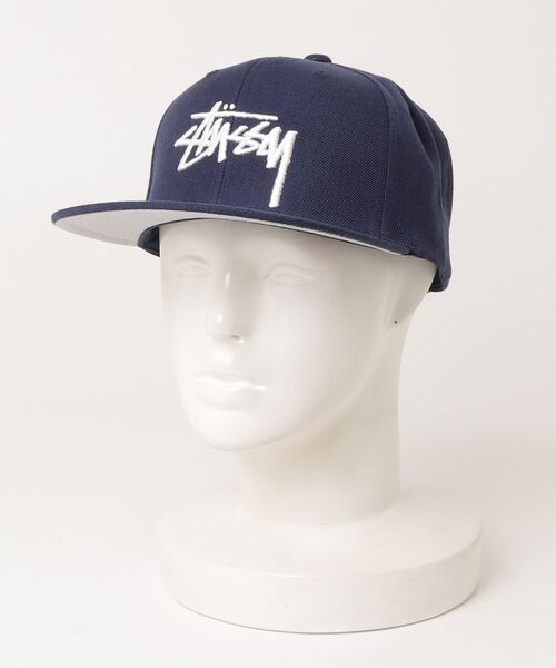 STUSSY(ステューシー)の「STUSSY/ステューシー Big Stock Wool Snapback Cap キャップ(キャップ・メンズ・ネイビー・ONE SIZE)」の1枚目の写真