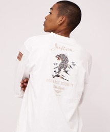 AVIREX | LONGSLEEVE SUKA EMBROIDERY T-SHIRT / 長袖 スカ エンブロイダリー Tシャツ / AVIREX / アヴィレックス(Tシャツ/カットソー)