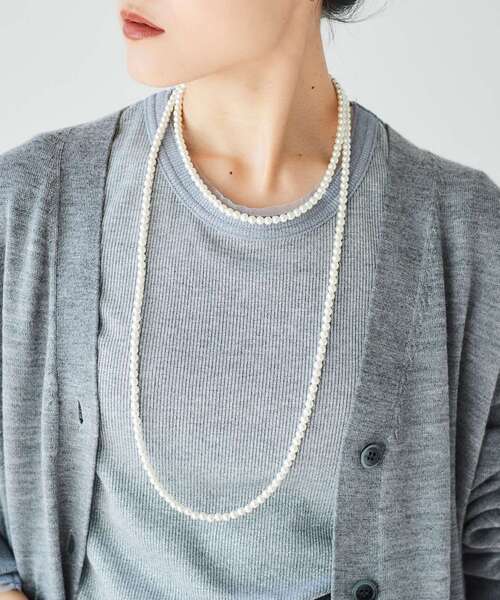 le.coeur blanc（ルクールブラン）の「2setパールネックレス（ネックレス・レディース・ホワイト・FREE）」の4枚目の写真