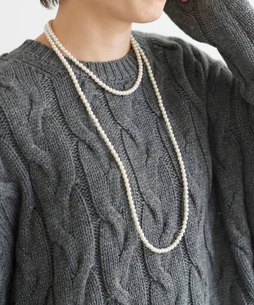 le.coeur blanc（ルクールブラン）の「2setパールネックレス（ネックレス・レディース・ホワイト・FREE）」の7枚目の写真