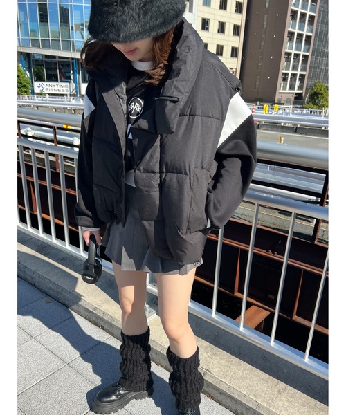 WC（ダブル シー）の「オーバーフェイクダウンベスト（ダウンベスト・レディース・アイボリー/ピンク/ブラック・FREE）」の15枚目の写真