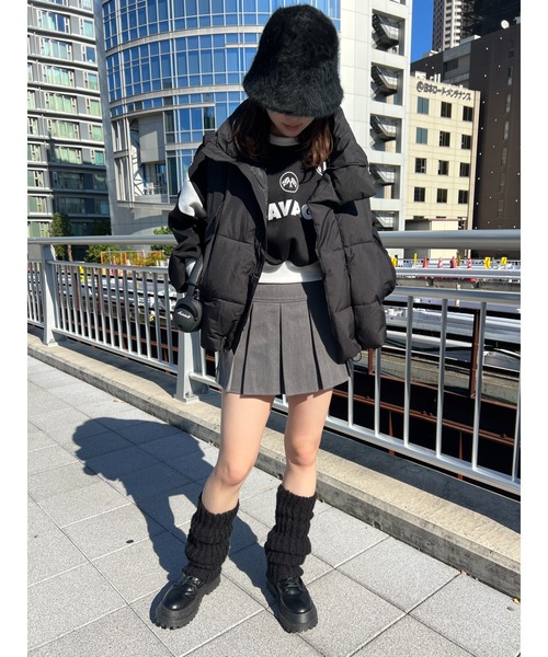 WC（ダブル シー）の「オーバーフェイクダウンベスト（ダウンベスト・レディース・アイボリー/ピンク/ブラック・FREE）」の19枚目の写真