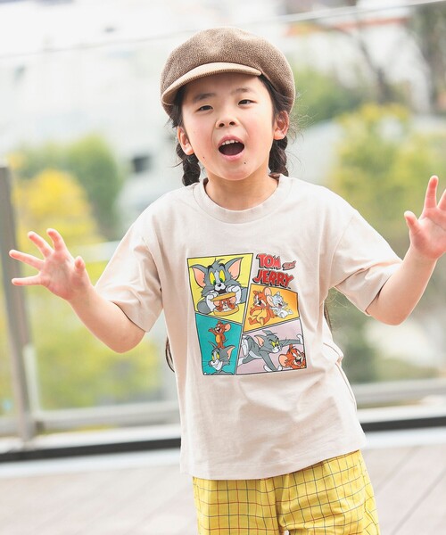 B:MING by BEAMS（ビーミングバイビームス）の「B:MING by BEAMS / トムとジェリー プリントTシャツ （80～140cm）（Tシャツ/カットソー・キッズ・ホワイト系その他5/ホワイト/ベージュ/ブルー・100/80/90/140/130/120/110）」の3枚目の写真