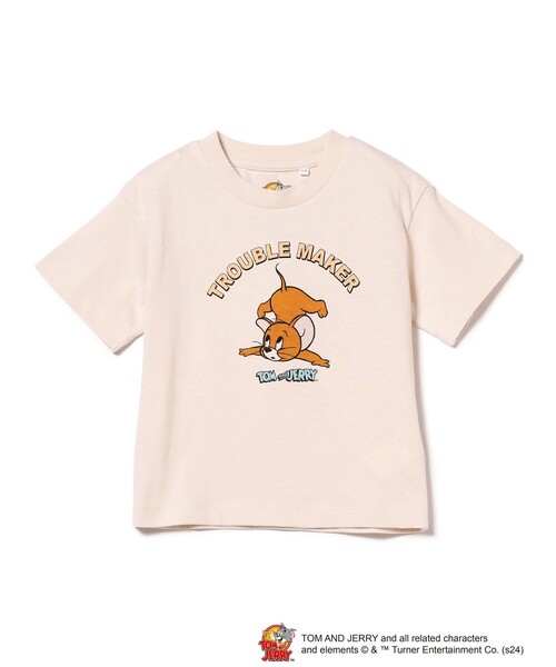 B:MING by BEAMS（ビーミングバイビームス）の「B:MING by BEAMS / トムとジェリー プリントTシャツ （80～140cm）（Tシャツ/カットソー・キッズ・ホワイト系その他5/ホワイト/ベージュ/ブルー・100/80/90/140/130/120/110）」の2枚目の写真