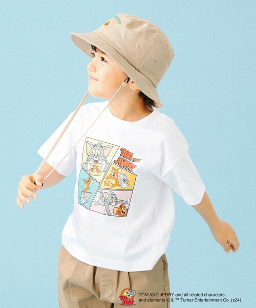 B:MING by BEAMS（ビーミングバイビームス）の「B:MING by BEAMS / トムとジェリー プリントTシャツ （80～140cm）（Tシャツ/カットソー・キッズ・ホワイト系その他5/ホワイト/ベージュ/ブルー・100/80/90/140/130/120/110）」の5枚目の写真
