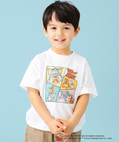 B:MING by BEAMS（ビーミングバイビームス）の「B:MING by BEAMS / トムとジェリー プリントTシャツ （80～140cm）（Tシャツ/カットソー・キッズ・ホワイト系その他5/ホワイト/ベージュ/ブルー・100/80/90/140/130/120/110）」の6枚目の写真