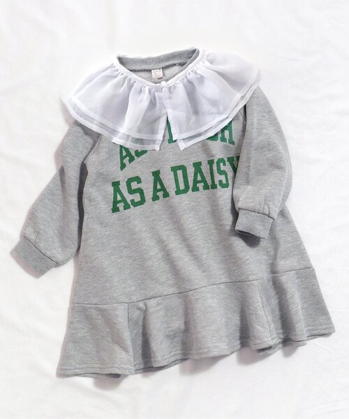 apres les cours（アプレレクール）の「【WEB限定・3WAY】襟付きワンピース（ワンピース・キッズ・ドット/グレー/その他2・130/140/100/90/80/110/120）」の2枚目の写真