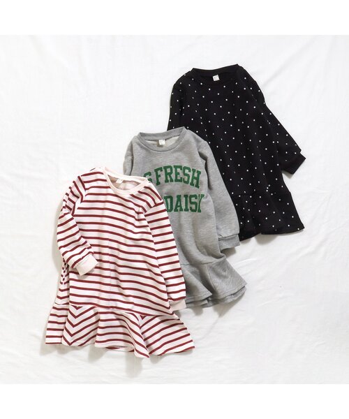 apres les cours（アプレレクール）の「【WEB限定・3WAY】襟付きワンピース（ワンピース・キッズ・ドット/グレー/その他2・130/140/100/90/80/110/120）」の6枚目の写真