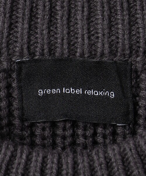 green label relaxing（グリーンレーベルリラクシング）の「コットンアクリル ブロック アゼ クルーネック ニット（ニット/セーター・メンズ・ダークグレー/オフホワイト・XL/S/M/L）」の12枚目の写真