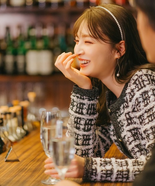 WILLSELECTION（ウィルセレクション）の「ツイードジャケット×ニット