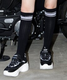 パステルラインハイソックス