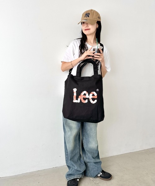 Lee(リー)の「Lee/リー COW アニマル柄 プリント キャンバス ビッグ2WAY トートバッグ(トートバッグ・レディース・ホワイト/ブラック・FREE)」の12枚目の写真