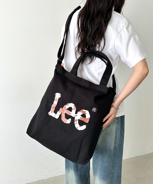 Lee(リー)の「Lee/リー COW アニマル柄 プリント キャンバス ビッグ2WAY トートバッグ(トートバッグ・レディース・ホワイト/ブラック・FREE)」の9枚目の写真