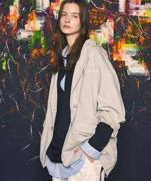 MAISON SPECIAL | 《UNISEX》Pigment-Dye Sweat Prime-Over Tailored Jacket/ピグメントダイスウェットプライムオーバーテーラードジャケット【MAISON SPECIAL/メゾンスペシャル】■セットアップ対応■(テーラードジャケット)