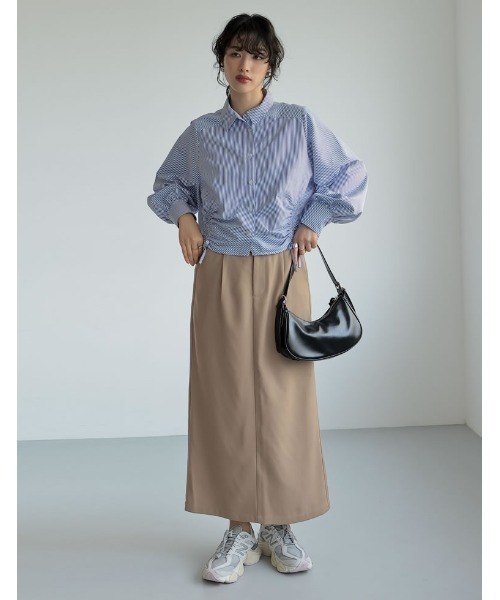 Re:EDIT（リエディ）の「[神山まりあさん着用][2024SS COLLECTION]2WAYハーフムーンハンドバッグ（ハンドバッグ・レディース・ホワイト/ブラック/ブルー/キャメル/シルバー・FREE）」の21枚目の写真