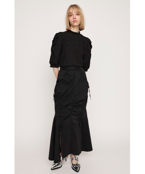 【セール】SHIRRING STRING M/SK シャーリング ストリング ミディ スカート（スカート）｜SLY（スライ）