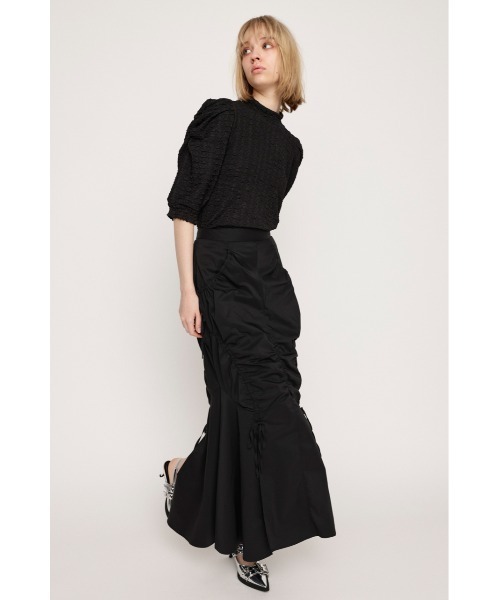 【セール】SHIRRING STRING M/SK シャーリング ストリング ミディ スカート（スカート）｜SLY（スライ）