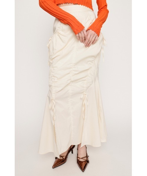 【セール】SHIRRING STRING M/SK シャーリング ストリング ミディ スカート（スカート）｜SLY（スライ）