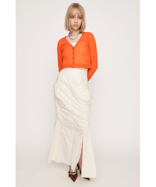 【セール】SHIRRING STRING M/SK シャーリング ストリング ミディ スカート（スカート）｜SLY（スライ）