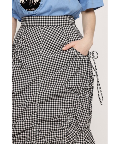 【セール】SHIRRING STRING M/SK シャーリング ストリング ミディ スカート（スカート）｜SLY（スライ）