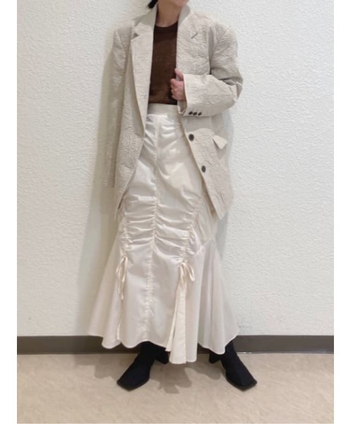 【セール】SHIRRING STRING M/SK シャーリング ストリング ミディ スカート（スカート）｜SLY（スライ）