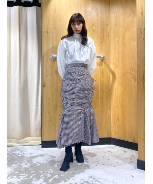 【セール】SHIRRING STRING M/SK シャーリング ストリング ミディ スカート（スカート）｜SLY（スライ）