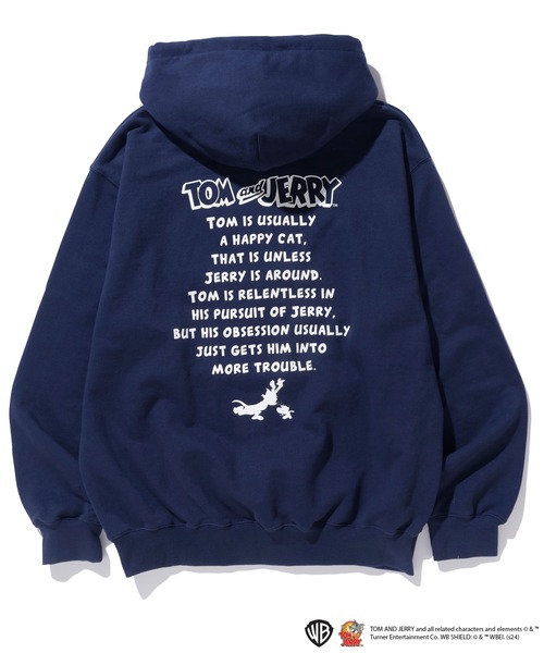 xlarge トムとジェリーコラボパーカー ネイビー XLARGE（エクストラ