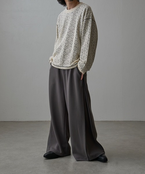 Lui's（ルイス）の「ポンチパイピングパンツ（その他パンツ・メンズ・チャコールグレー/ブラック・S/M）」の7枚目の写真