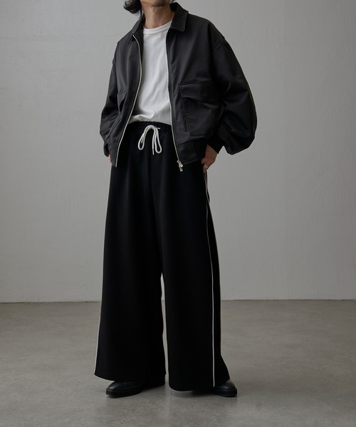 Lui's（ルイス）の「ポンチパイピングパンツ（その他パンツ・メンズ・チャコールグレー/ブラック・S/M）」の12枚目の写真