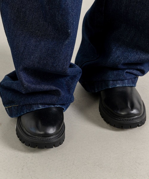 DAY CLOSET（デイ クローゼット）の「【ドラマ衣装提供/肩紐アジャスター調節可】華奢ストラップビスチェ風キャミソールデニムサロペット レディース（つなぎ/オールインワン・レディース・ネイビー・M/L）」の5枚目の写真