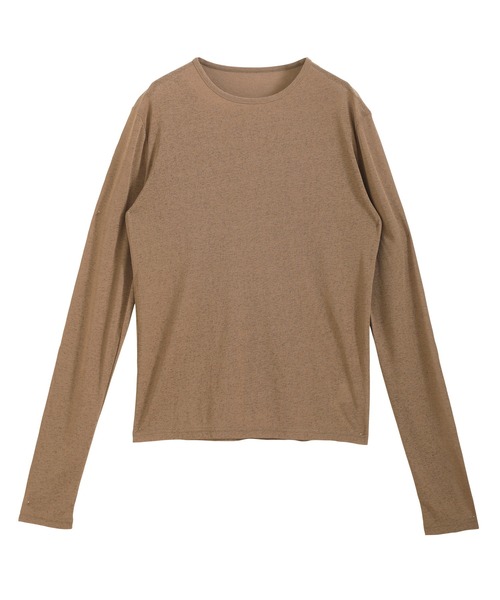 春に使いやすい！長袖シアートップス（Tシャツ/カットソー