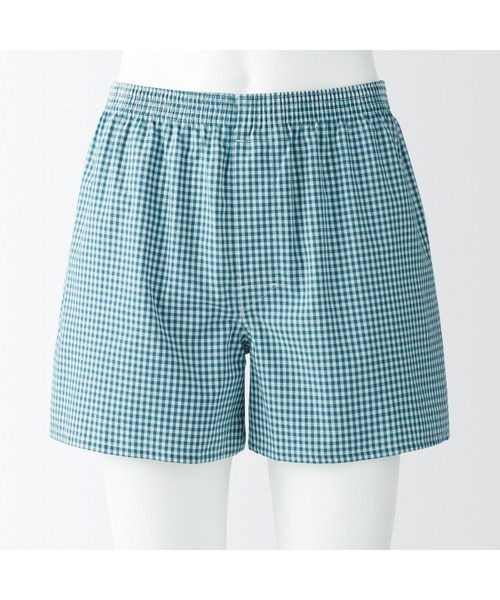 無印良品（ムジルシリョウヒン）の「紳士　綿ブロード　前開き　トランクス（トランクス・メンズ・レッド系9/ブルー系9/ネイビー系3/ライトイエロー系/グリーン系5・XS/XL/S/L/M）」の6枚目の写真