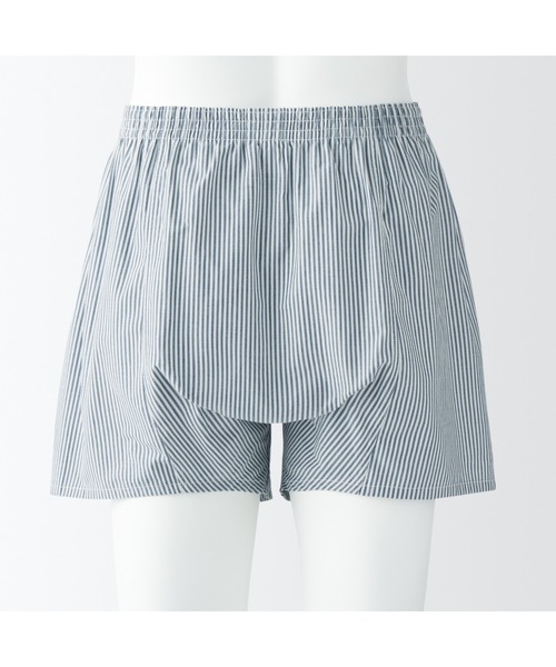 無印良品（ムジルシリョウヒン）の「紳士　綿ブロード　前開き　トランクス（トランクス・メンズ・レッド系9/ブルー系9/ネイビー系3/ライトイエロー系/グリーン系5・XS/XL/S/L/M）」の12枚目の写真