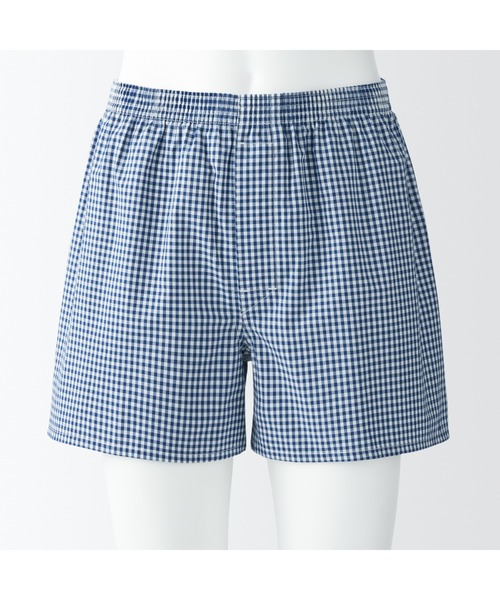 無印良品（ムジルシリョウヒン）の「紳士　綿ブロード　前開き　トランクス（トランクス・メンズ・レッド系9/ブルー系9/ネイビー系3/ライトイエロー系/グリーン系5・XS/XL/S/L/M）」の14枚目の写真