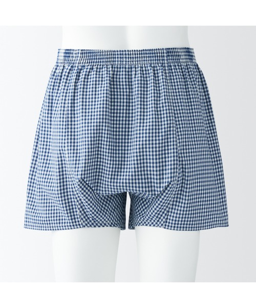 無印良品（ムジルシリョウヒン）の「紳士　綿ブロード　前開き　トランクス（トランクス・メンズ・レッド系9/ブルー系9/ネイビー系3/ライトイエロー系/グリーン系5・XS/XL/S/L/M）」の16枚目の写真