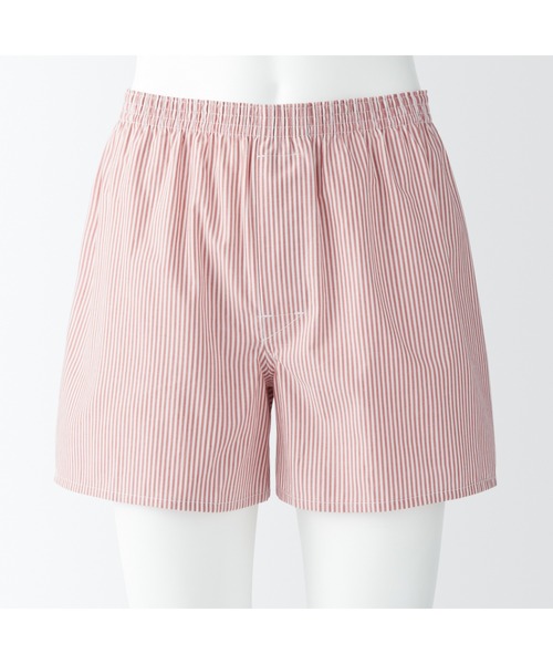 無印良品（ムジルシリョウヒン）の「紳士　綿ブロード　前開き　トランクス（トランクス・メンズ・レッド系9/ブルー系9/ネイビー系3/ライトイエロー系/グリーン系5・XS/XL/S/L/M）」の22枚目の写真