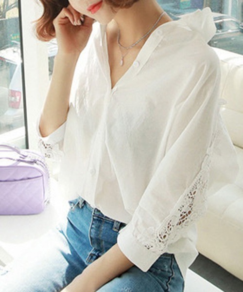 Miniministore(ミニミニストア)の「シャツブラウス レディース(シャツ/ブラウス・レディース・ホワイト・M/XL/L)」の9枚目の写真