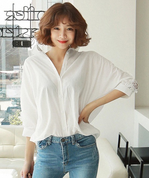 Miniministore(ミニミニストア)の「シャツブラウス レディース(シャツ/ブラウス・レディース・ホワイト・M/XL/L)」の10枚目の写真