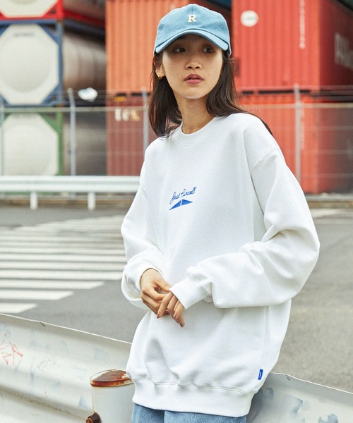 JACK PURCELL(ジャックパーセル)の「CONVERSE JACK PURCELL/コンバース ジャック パーセル ロゴデザイン フレンチテリービッグプルオーバースウェット(スウェット・メンズ・オートミール/ホワイト/ブラック・S/M/L)」の19枚目の写真