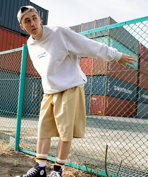 JACK PURCELL(ジャックパーセル)の「CONVERSE JACK PURCELL/コンバース ジャック パーセル ロゴデザイン フレンチテリービッグプルオーバースウェット(スウェット・メンズ・オートミール/ホワイト/ブラック・S/M/L)」の8枚目の写真